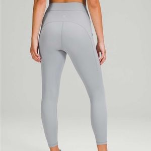 Lululemon Power Thru High-Rise Tight 25" Rhino Grey size 4